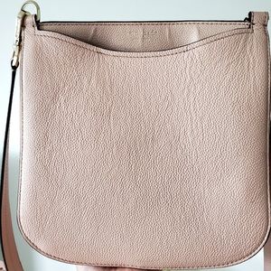 Kate Spade Loght Pink Pebble Leather Medium Purse Handbag Bag Crossbody